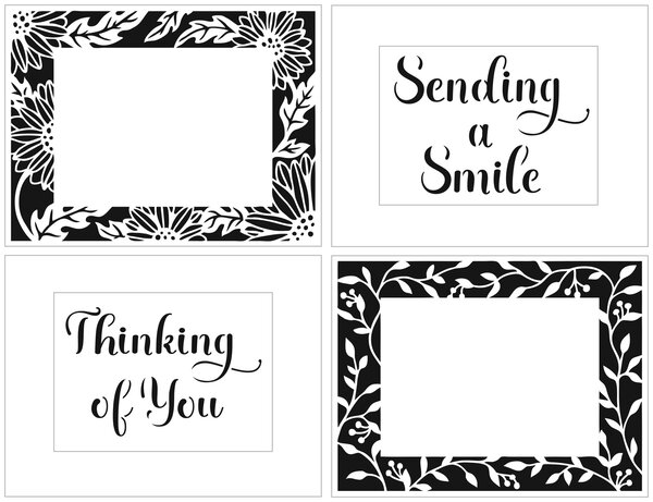 The Crafter's Workshop A2 Sunflowers Vines Frames Stencil (TCW6039) (OUTLET) The Crafter's Workshop A2 Sunflowers Vines Frames Stencil (TCW6039) (OUTLET)