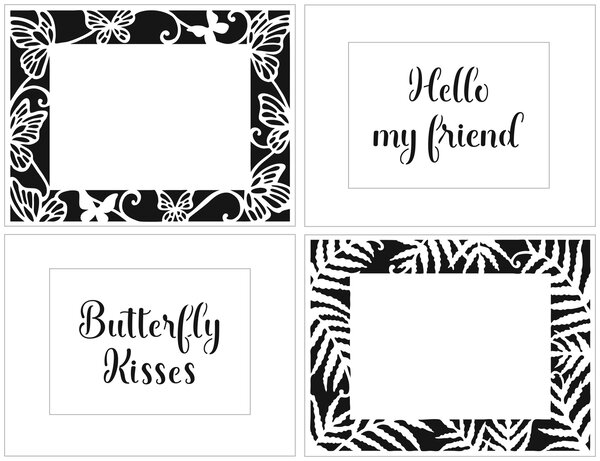 The Crafter's Workshop A2 Butterfly Ferns Frames Stencil (TCW6049) (OUTLET) The Crafter's Workshop A2 Butterfly Ferns Frames Stencil (TCW6049) (OUTLET)