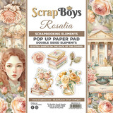 ScrapBoys Rosalia 6x6 Inch Pop Up Paper Pad (SB-ROSA-11) (DISCONTINUED)