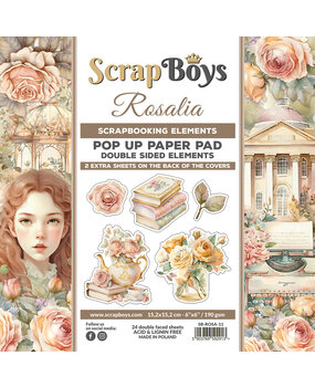 ScrapBoys Rosalia 6x6 Inch Pop Up Paper Pad (SB-ROSA-11) (DISCONTINUED)