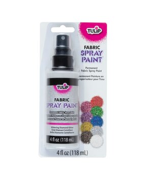 Tulip Fabric Spray Paint Glittering Diamond Glitter 4 fl oz (26572) (OUTLET)