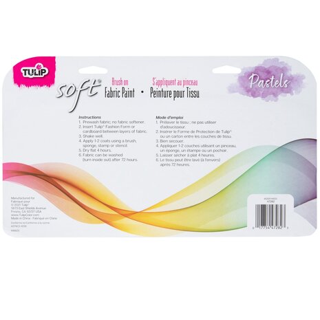 Tulip Matte Brush-On Soft Fabric Paint Pastel 10x1 fl oz (47282) (OUTLET) Tulip Matte Brush-On Soft Fabric Paint Pastel 10x1 fl oz (47282) (OUTLET)