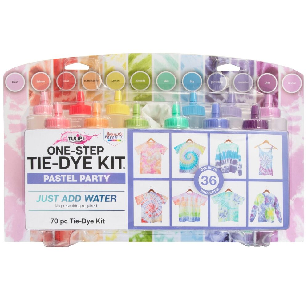 Tulip One-Step Tie-Dye Kit Pastel Party (12pcs) (47894) (OUTLET) Tulip One-Step Tie-Dye Kit Pastel Party (12pcs) (47894) (OUTLET)