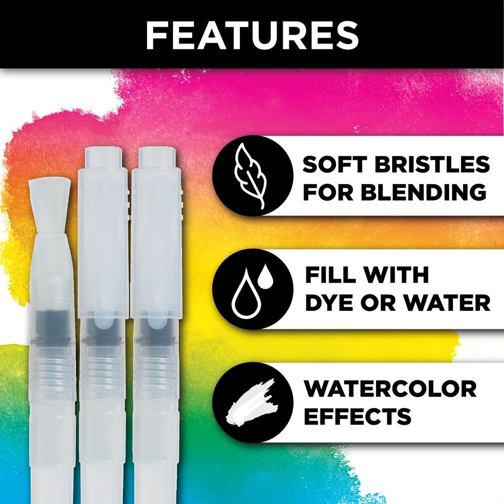 Tulip Tie-Dye Watercolor Brushes (3pcs) (47300) (OUTLET)