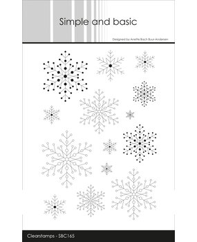 Simple and Basic Snowflake Background Clear Stamps (SBC165) (DISCONTINUED)