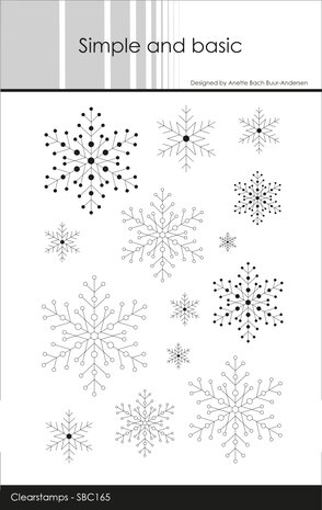Simple and Basic Snowflake Background Clear Stamps (SBC165) (DISCONTINUED)