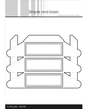 Simple and Basic Oblong Rosette Box Cutting Dies (SBD348) (DISCONTINUED)