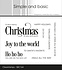 Merry Christmas Clear Stamps (SBC164) (DISCONTINUED)
