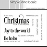 Simple and Basic Merry Christmas Clear Stamps (SBC164) (DISCONTINUED)