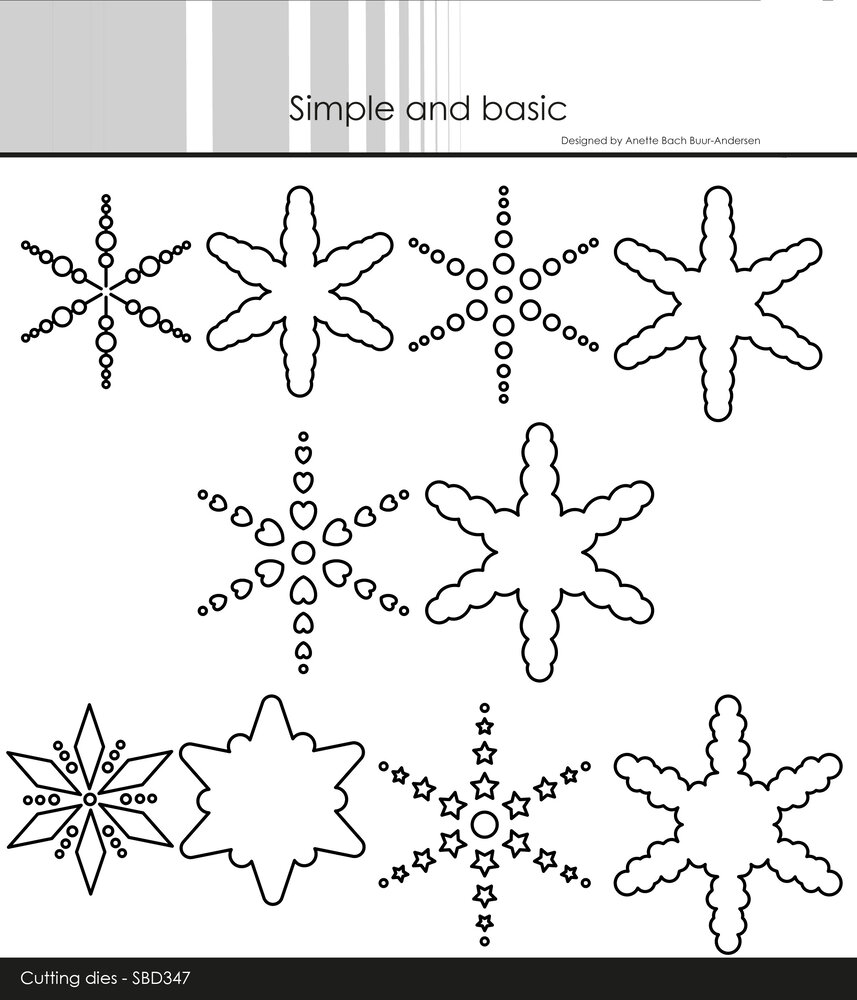 Simple and Basic Cut Out Stars Cutting Dies (SBD347) (DISCONTINUED)