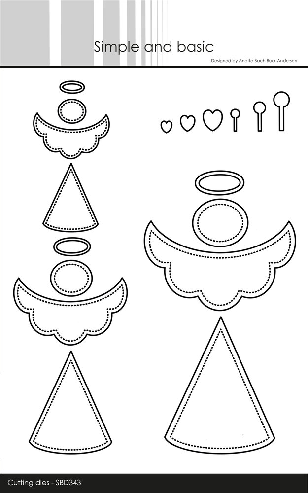 Simple and Basic Angels Cutting Dies (SBD343) (DISCONTINUED)