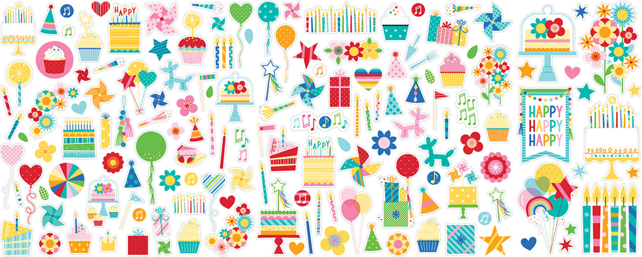 Bella BLVD Birthday Bash Ephemera Icons (BB2728) (DISCONTINUED)