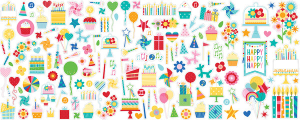 Bella BLVD Birthday Bash Ephemera Icons (BB2728) (DISCONTINUED)