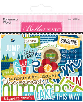 Bella BLVD Lake Life Ephemera Words (BB2756) (OUTLET)