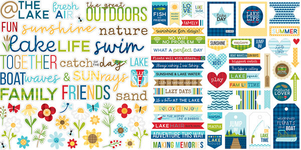 Bella BLVD Lake Life Ephemera Words (BB2756) (OUTLET)