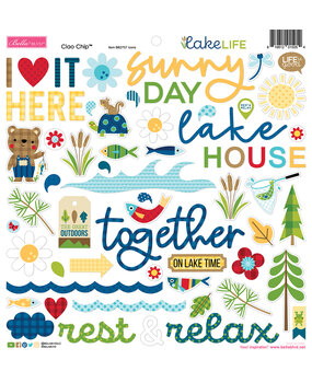 Bella BLVD Lake Life Ciao Chipboard Icons (BB2757) (OUTLET)