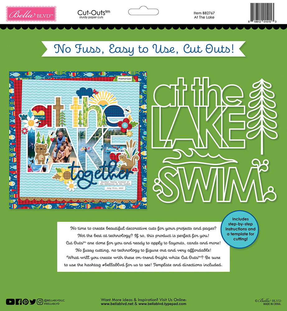 Bella BLVD Lake Life At The Lake Cut Outs (BB2767) (OUTLET) Bella BLVD Lake Life At The Lake Cut Outs (BB2767) (OUTLET)
