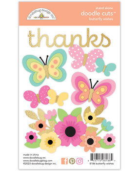 Doodlebug Design Butterfly Wishes Doodle Cuts (8186) (DISCONTINUED) Doodlebug Design Butterfly Wishes Doodle Cuts (8186) (DISCONTINUED)