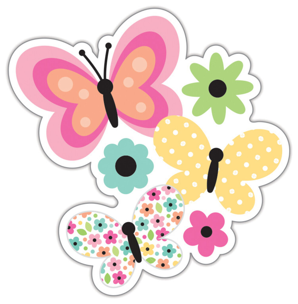 Doodlebug Design Flutterby Sticker Doodle (8179) (OUTLET)