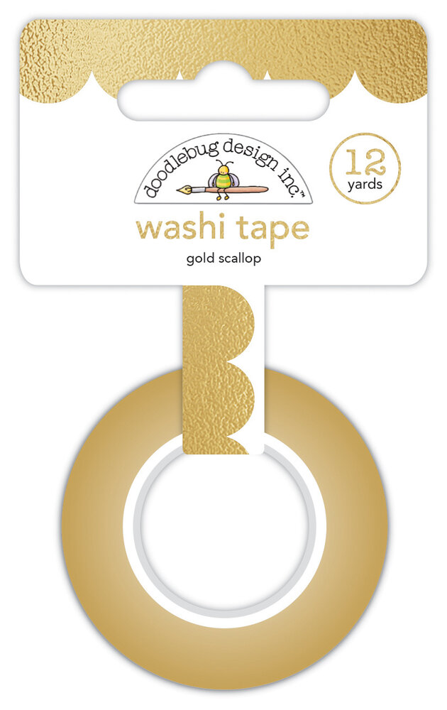 Doodlebug Design Gold Scallop Washi Tape (5892) (DISCONTINUED) Doodlebug Design Gold Scallop Washi Tape (5892) (DISCONTINUED)