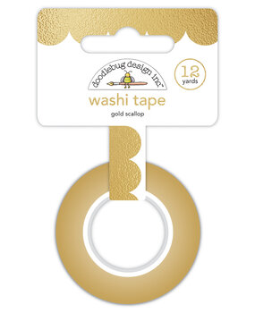 Doodlebug Design Gold Scallop Washi Tape (5892) (DISCONTINUED)
