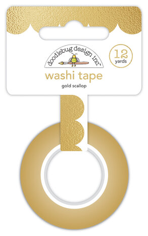 Doodlebug Design Gold Scallop Washi Tape (5892) (OUTLET) Doodlebug Design Gold Scallop Washi Tape (5892) (OUTLET)
