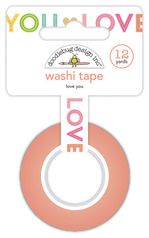 Doodlebug Design Love You Washi Tape (8155) (OUTLET)