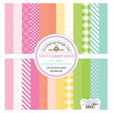 Doodlebug Design Hello Again 12x12 Inch Petite Prints Assortment Pack (8207) (DISCONTINUED)