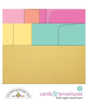 Doodlebug Design Hello Again Assortment Cards & Envelopes (8190) (DISCONTINUED)