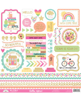 Doodlebug Design Hello Again This & That Stickers (8193) (DISCONTINUED) Doodlebug Design Hello Again This & That Stickers (8193) (DISCONTINUED)