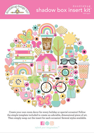 Doodlebug Design Hello Again Shadow Box Kit (8224) (DISCONTINUED) Doodlebug Design Hello Again Shadow Box Kit (8224) (DISCONTINUED)