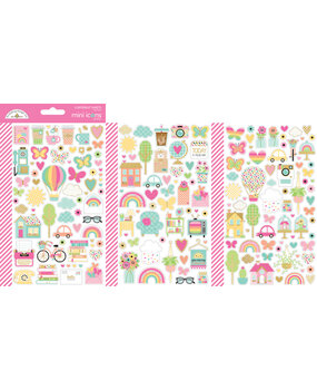 Doodlebug Design Hello Again Mini Icons Stickers (8170) (DISCONTINUED)
