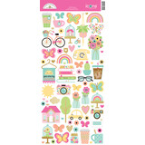 Doodlebug Design Hello Again Icons Stickers (8192) (OUTLET)