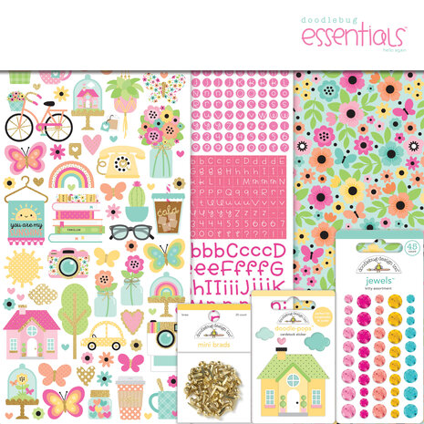 Doodlebug Design Hello Again Essentials Kit (8209) (DISCONTINUED) Doodlebug Design Hello Again Essentials Kit (8209) (DISCONTINUED)