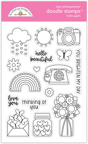 Doodlebug Design Hello Again Doodle Stamps (8183) (OUTLET)