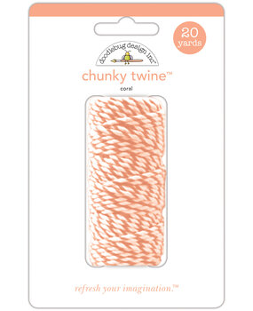 Doodlebug Design Coral Chunky Twine (5631) (OUTLET)