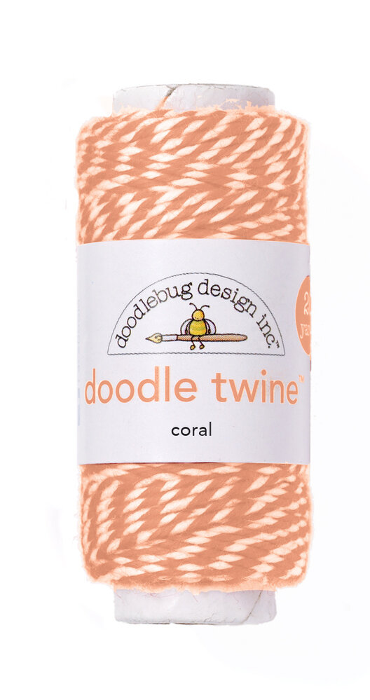 Doodlebug Design Coral Doodle Twine (5629) (OUTLET)