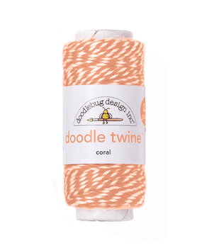 Doodlebug Design Coral Doodle Twine (5629) (DISCONTINUED)