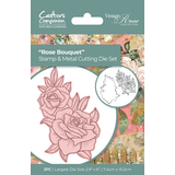Crafter's Companion Vintage Rose Stamp & Die Rose Bouquet (NGA-VR-STD-RBO) (OUTLET)