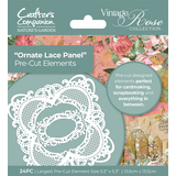 Crafter's Companion Vintage Rose Pre-cut Elements Ornate Lace Panel (NGA-VR-QPCE-OLP) (OUTLET)