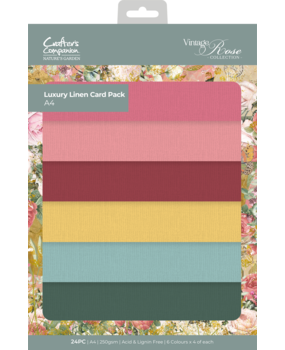 Nature's Garden A4 Luxury Linen Cardstock Kingfisher 250gsm | 24 Sheets