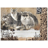Re-Design with Prima Calm Foxes A1 Decoupage Fiber (1pcs) (666330) (DISCONTINUED)