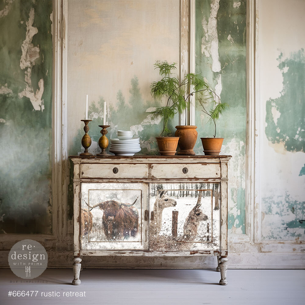 Re-Design with Prima Rustic Retreat 19.5x30 Inch Tissue Paper Pack (3pcs) (666477) (DISCONTINUED)