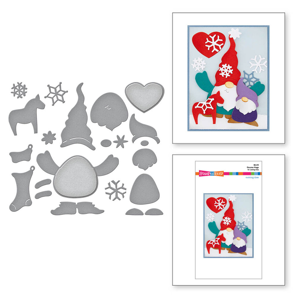 Stampendous Gnome Hugs Cutting Dies (S6-213) (OUTLET)