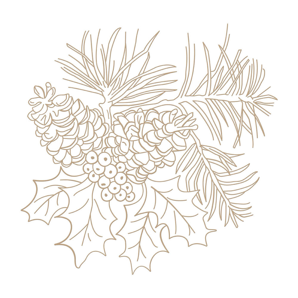 Spellbinders Winter Bough Hot Foil Plate (GLP-431) (OUTLET)