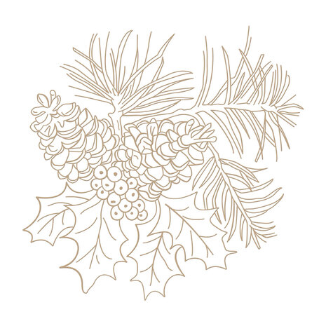 Spellbinders Winter Bough Hot Foil Plate (GLP-431) (OUTLET)