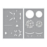 Spellbinders Snowflake Ornaments Stencil (STN-065) (OUTLET)