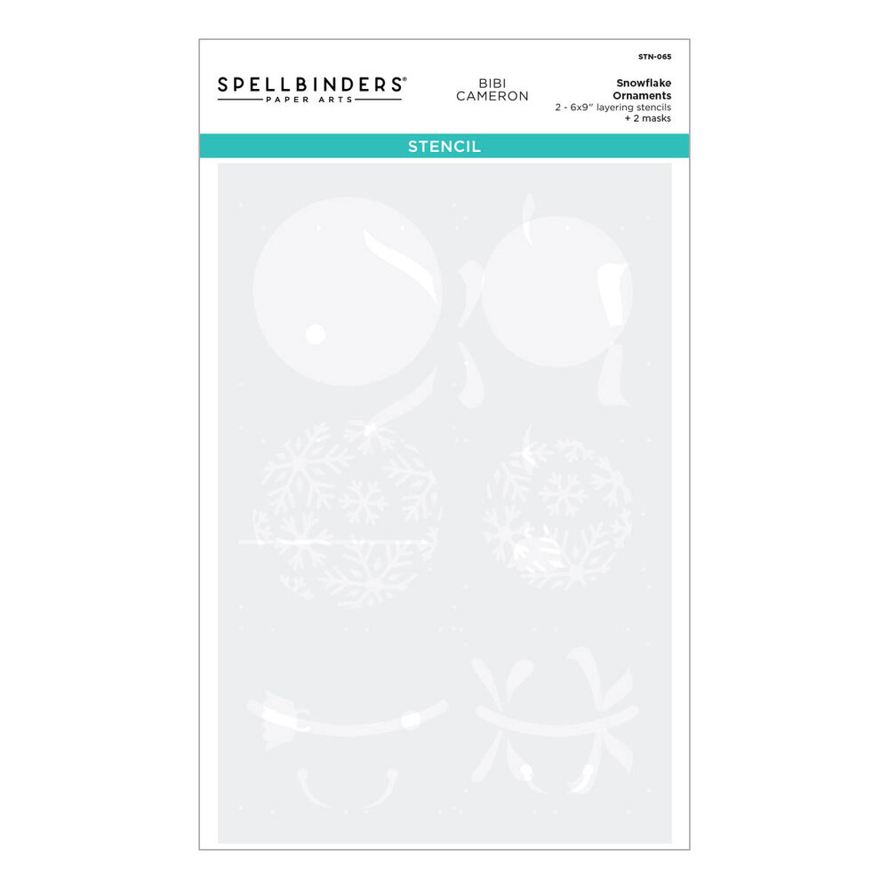 Spellbinders Snowflake Ornaments Stencil (STN-065) (OUTLET) Spellbinders Snowflake Ornaments Stencil (STN-065) (OUTLET)