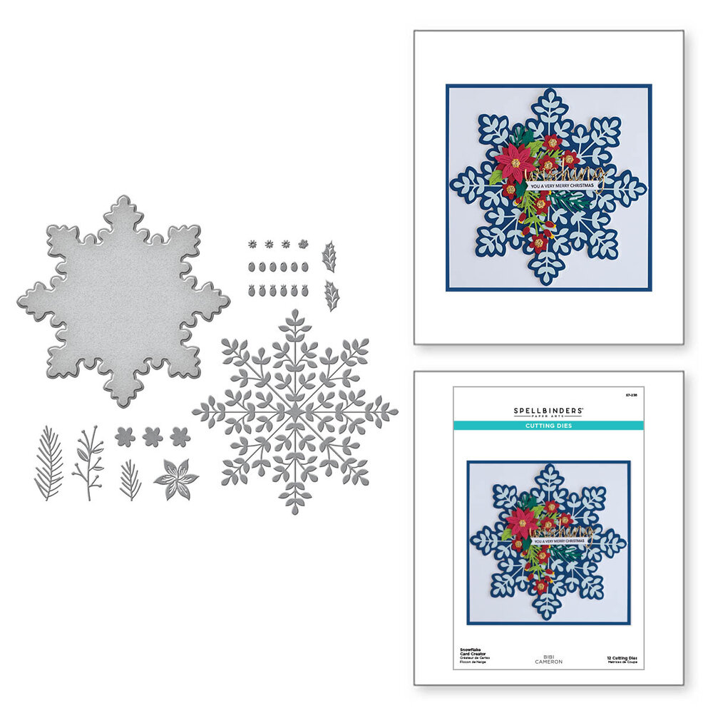 Spellbinders Snowflake Card Creator Etched Dies (S7-236) (OUTLET) Spellbinders Snowflake Card Creator Etched Dies (S7-236) (OUTLET)