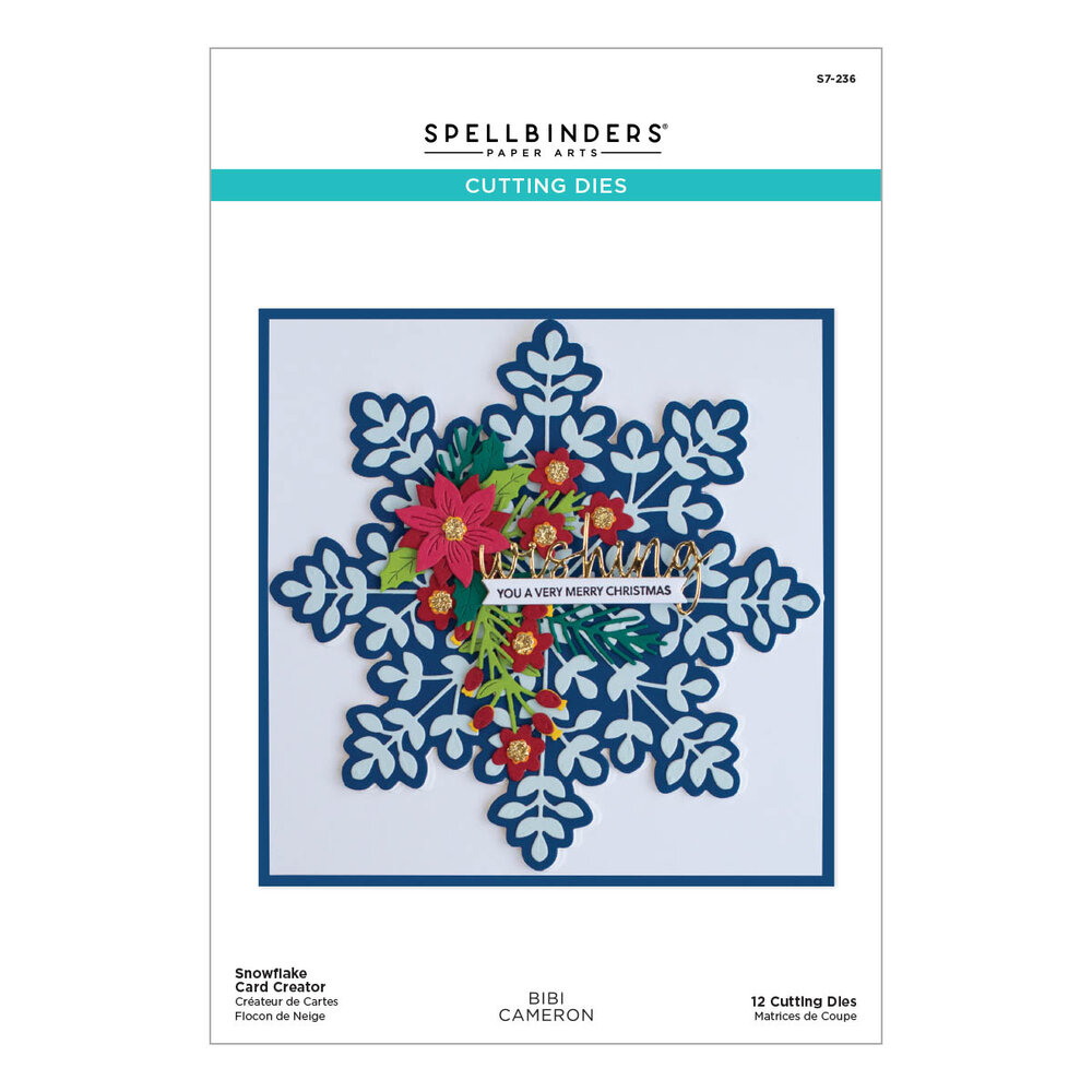 Spellbinders Snowflake Card Creator Etched Dies (S7-236) (OUTLET) Spellbinders Snowflake Card Creator Etched Dies (S7-236) (OUTLET)